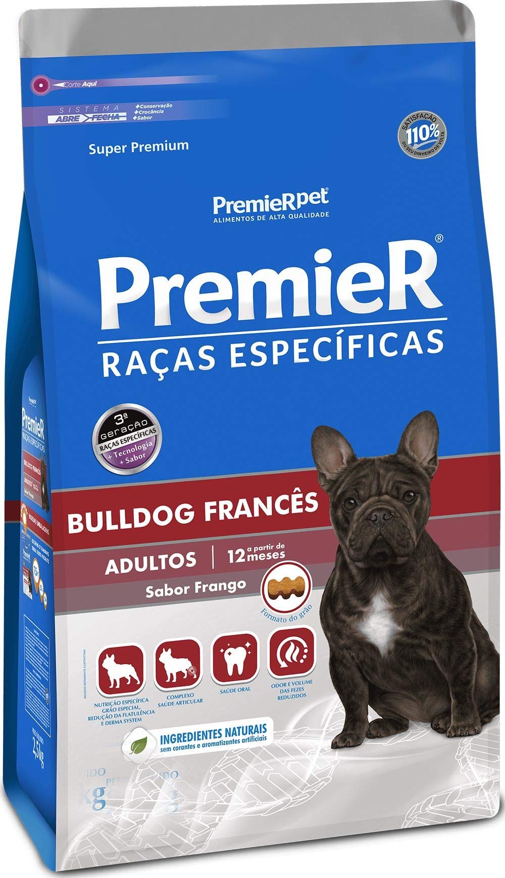 Premier Pet Ração Premier Raças Específicas Bulldog Francês Para Cães Adultos 2,5Kg