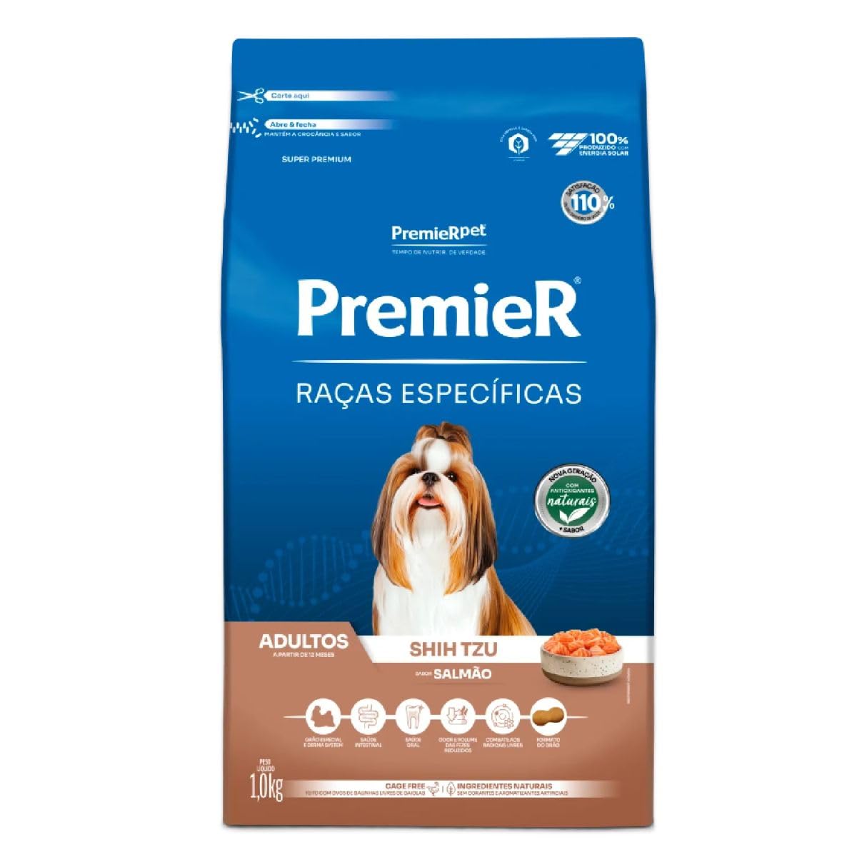 PremieR Pet Ração Seca para Cães de Raças Específicas Shih Tzu Adulto Sabor Salmão 2,5kg