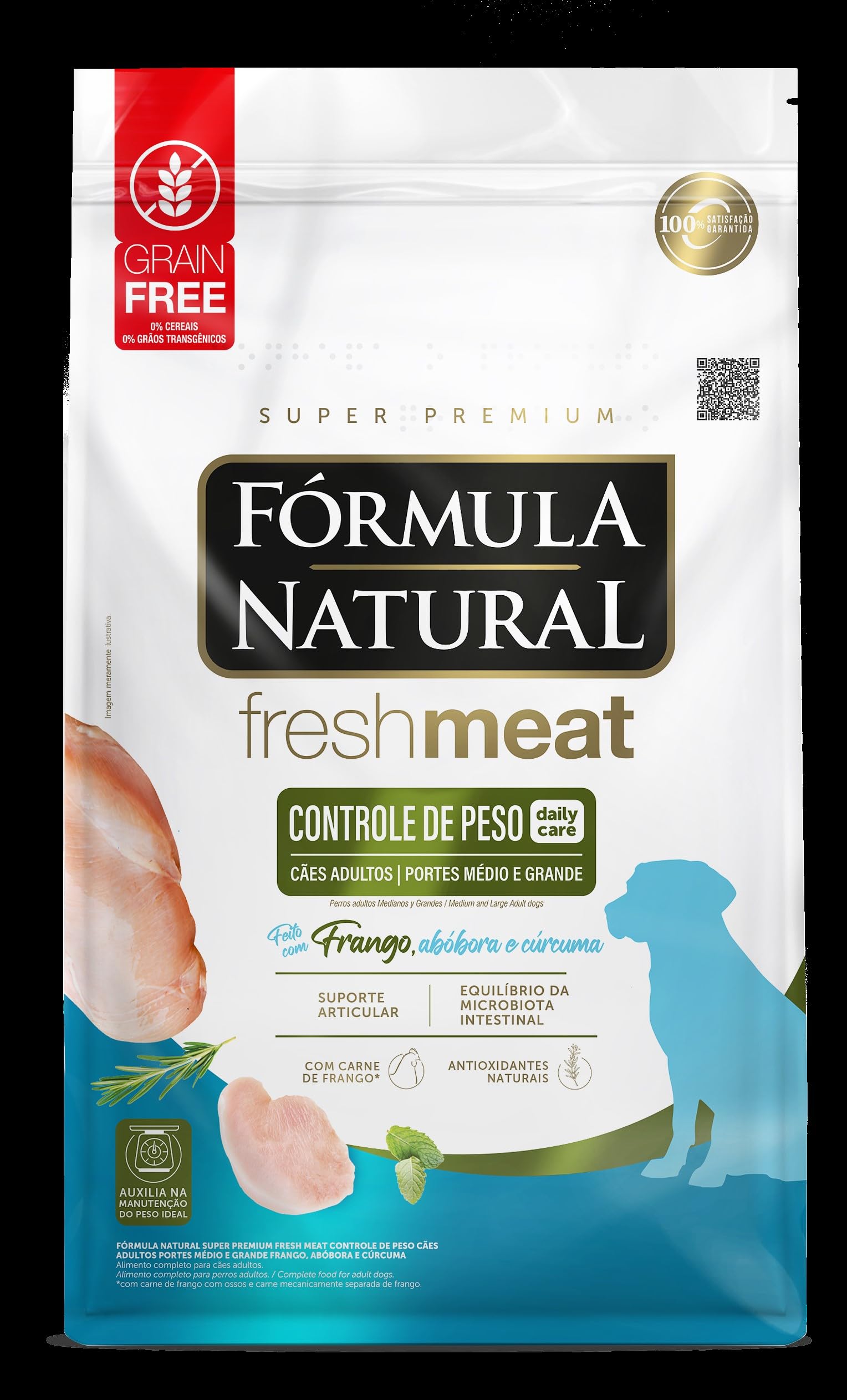 Fórmula Natural Fresh Meat Ração Seca Para Cães Adultos De Médio Porte Sabor Frango 2,5Kg