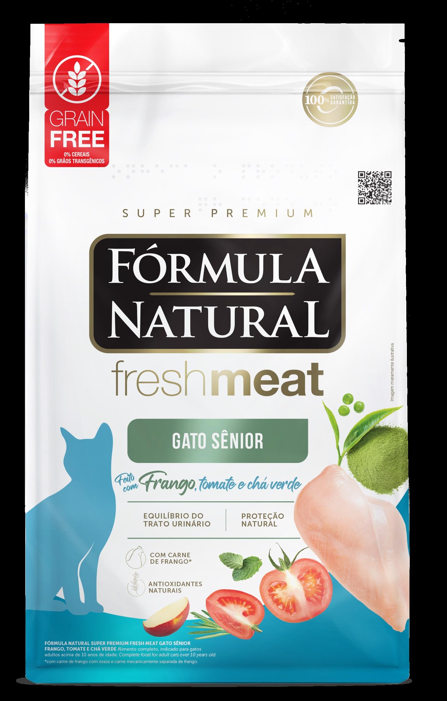 Ração Fórmula Natural FreshMeat Sênior para Gatos Sabor Frango 1kg