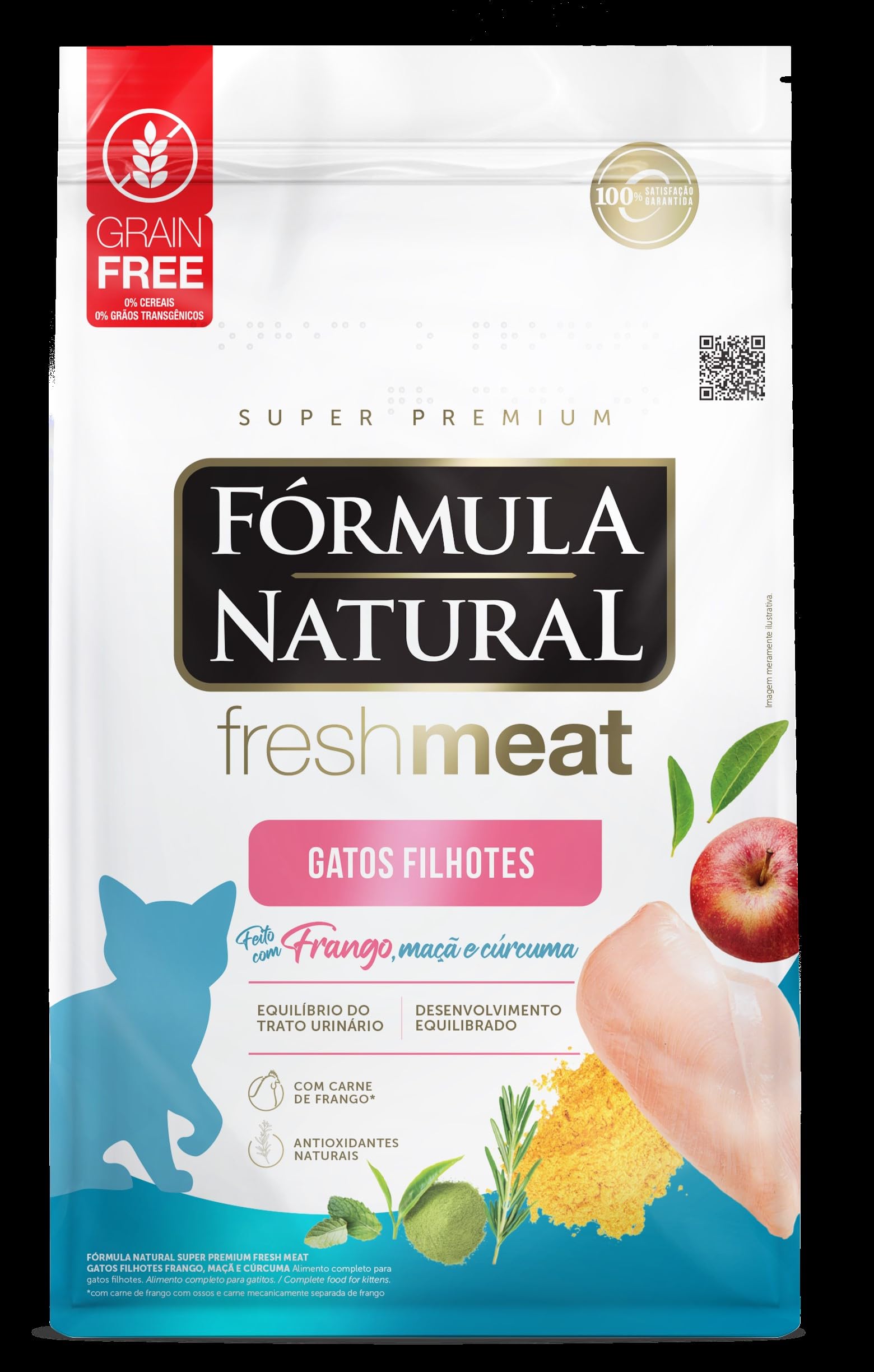 Fórmula Natural Fresh Meat Ração Seca Para Gatos Filhotes Sabor Frango 1Kg