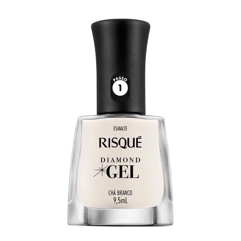 Risqué Esmalte Diamond Gel Chá Branco Natural 9,5ml
