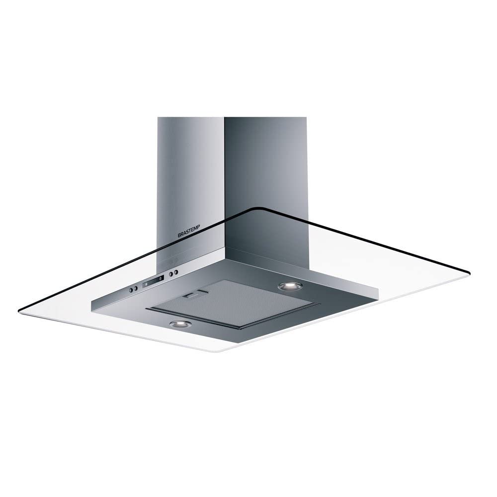 Coifa de Ilha Brastemp 100cm Vidro Plano BAV10ARANA Inox 110V