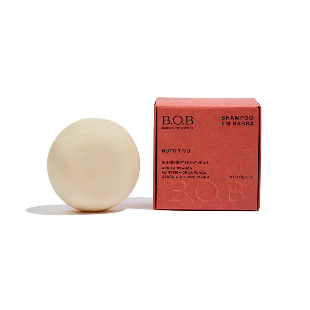 B.O.B Bars Over Bottles Shampoo em Barra Nutritivo 80g