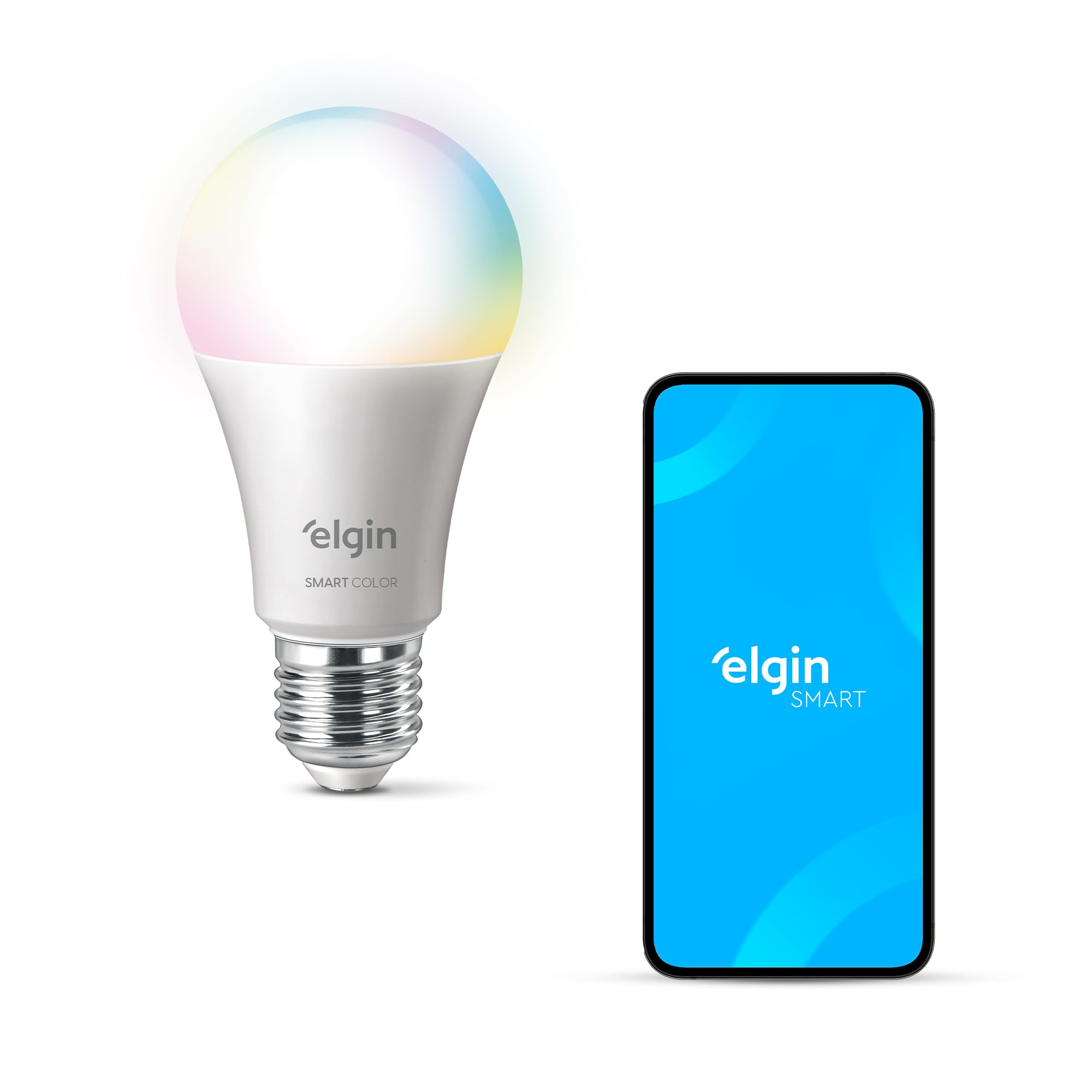 Lâmpada Inteligente Elgin Smart Color 10 W RGB