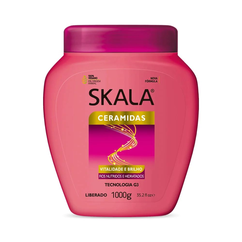 Skala - Cremoso Skala 1Kg Ceramidas G3 | Nutrição, brilho e controle do frizz