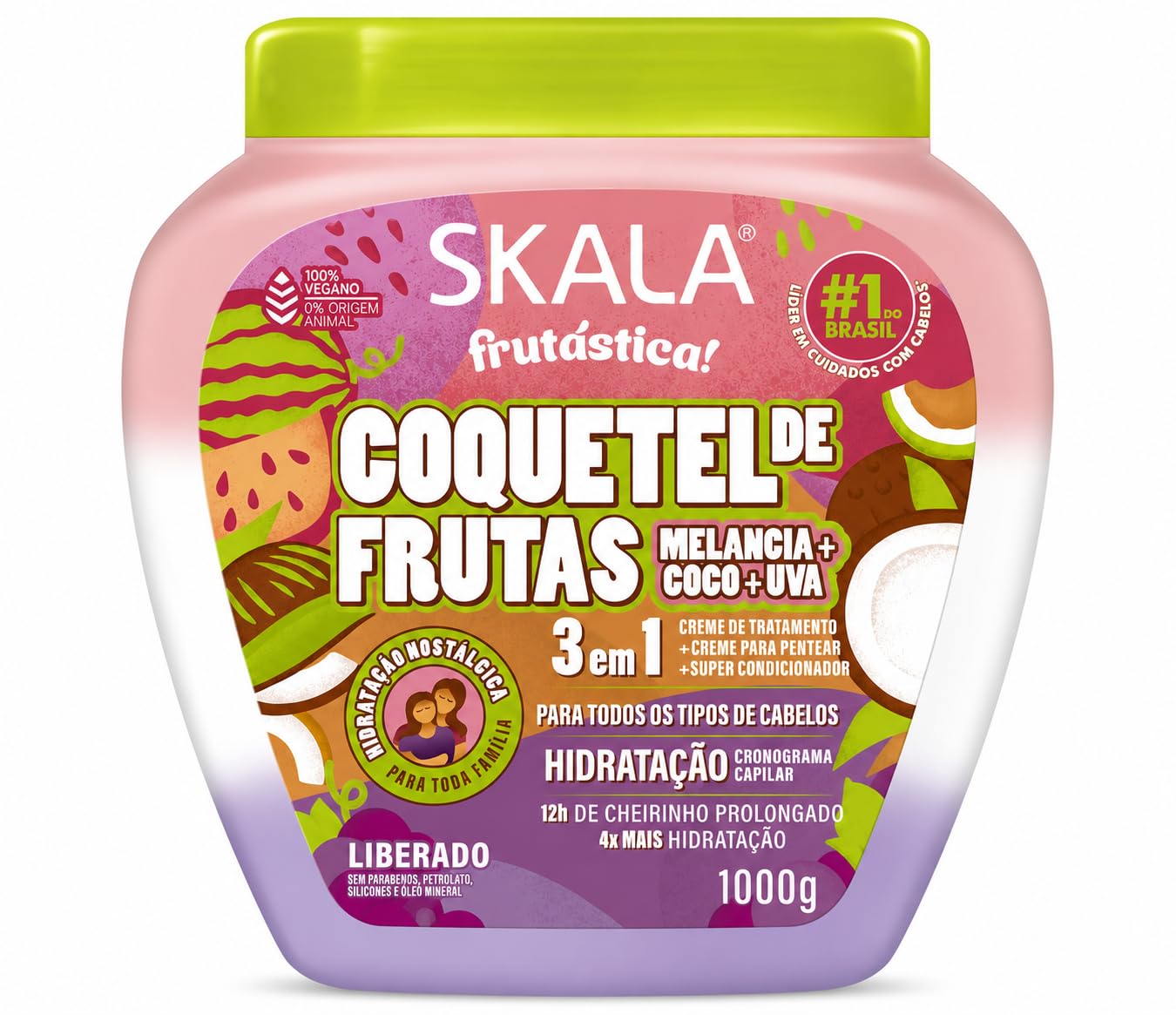 Skala - Cremoso Skala 1Kg Coquetel De Frutas | Hidratação intensa