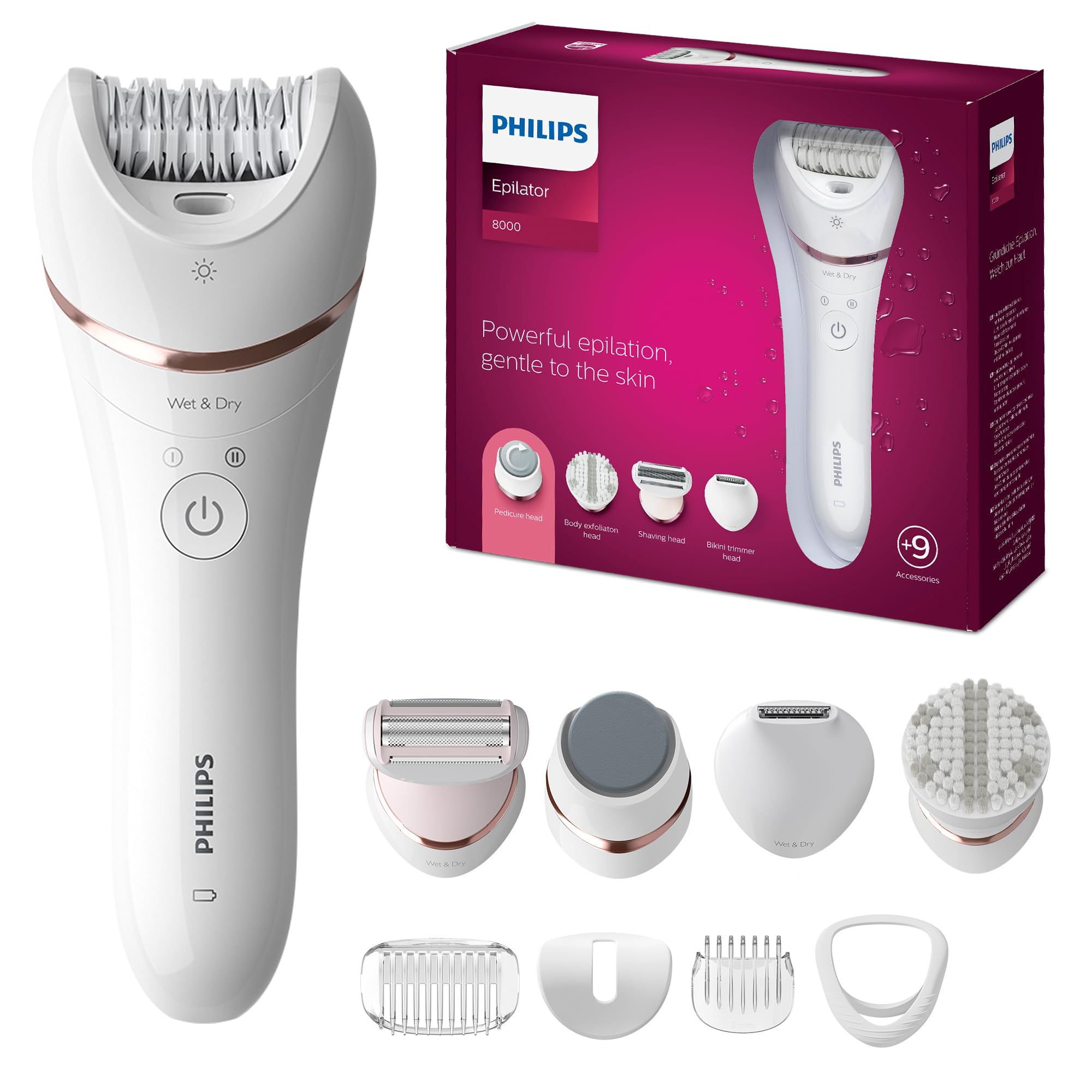 Philips Beauty Depilador Série 8000 BRE740