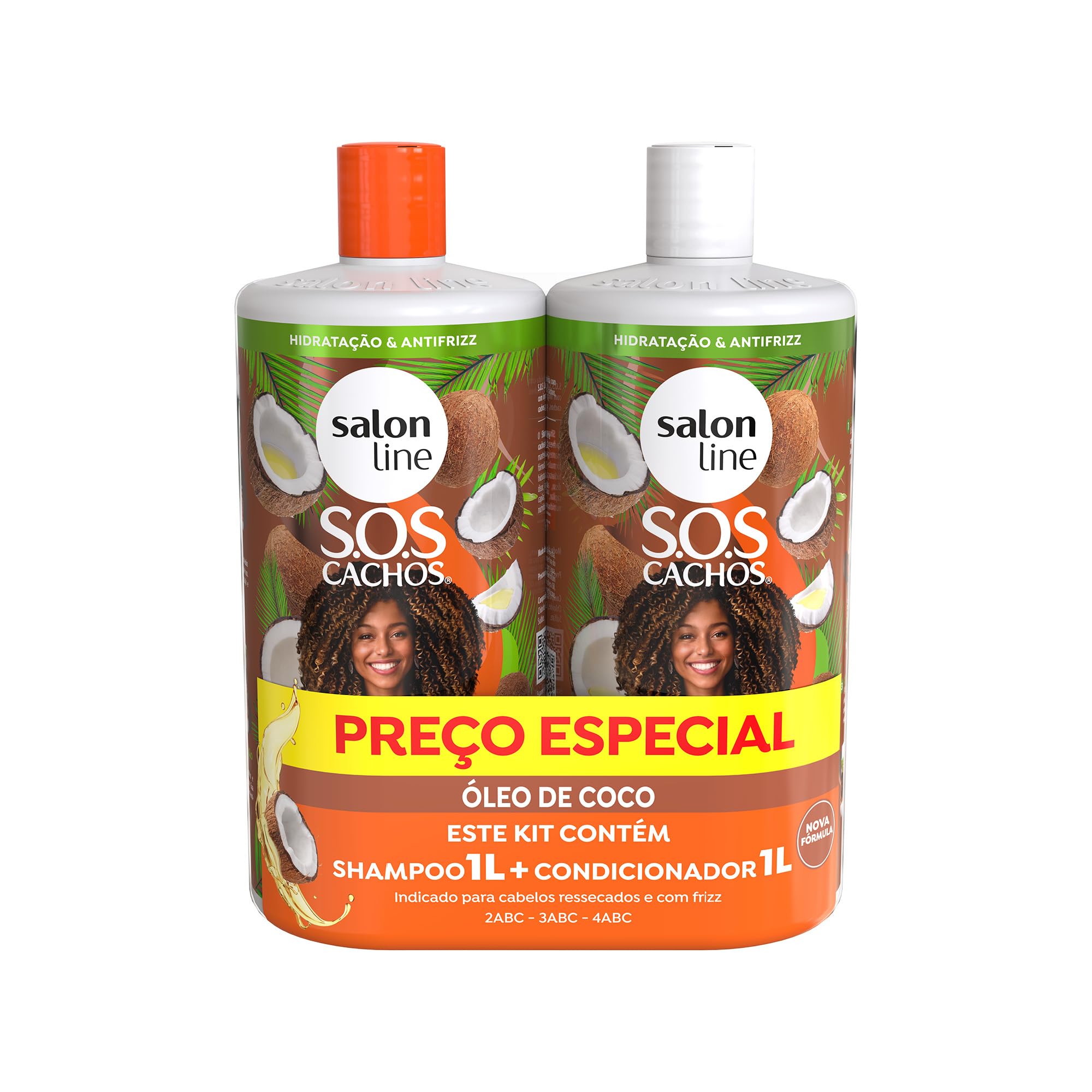 Salon Line Kit Shampoo e Condicionador S.O.S Cachos
