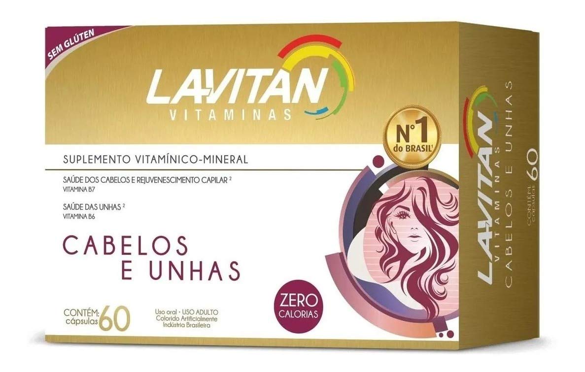 Lavitan Mais Hair Cabelos e Unhas 60 cápsulas