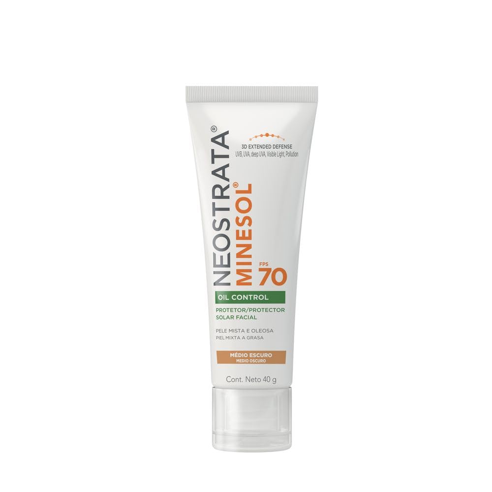 Neostrata Minesol Oil Control Protetor Solar Facial Pele Morena FPS 70 40g