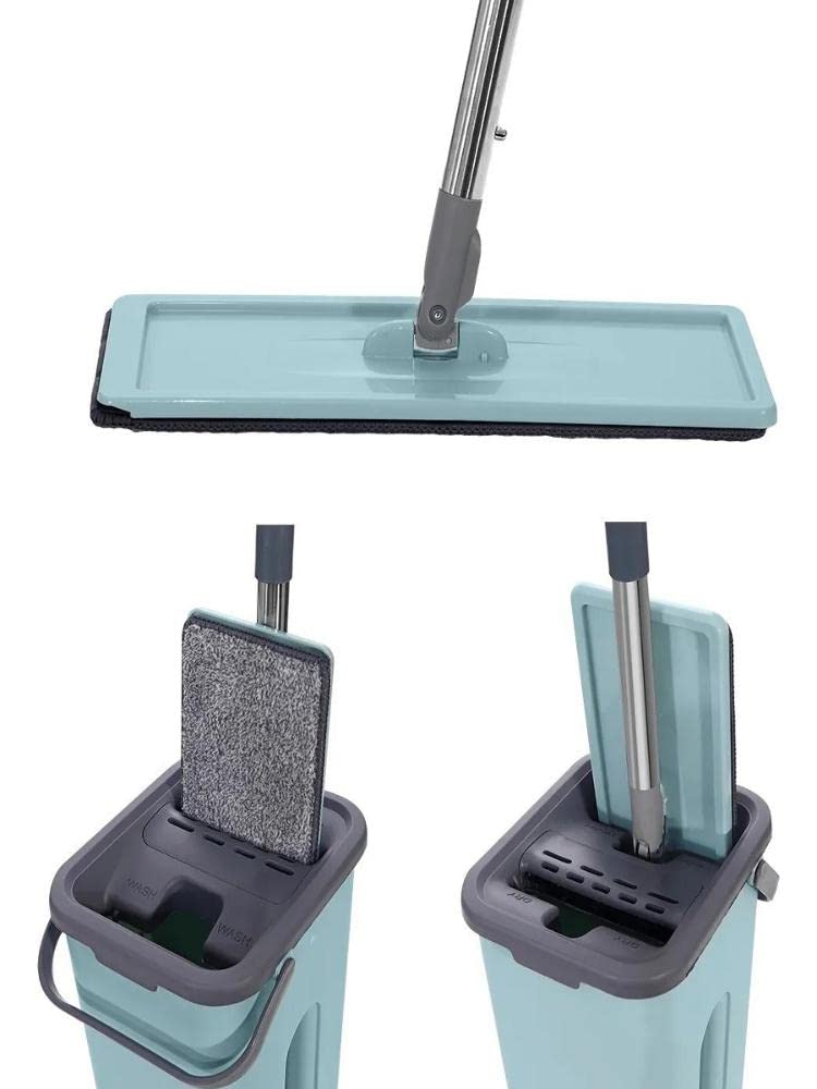 Flat Mop com 1 Refil Extra e Balde de 5 Litros