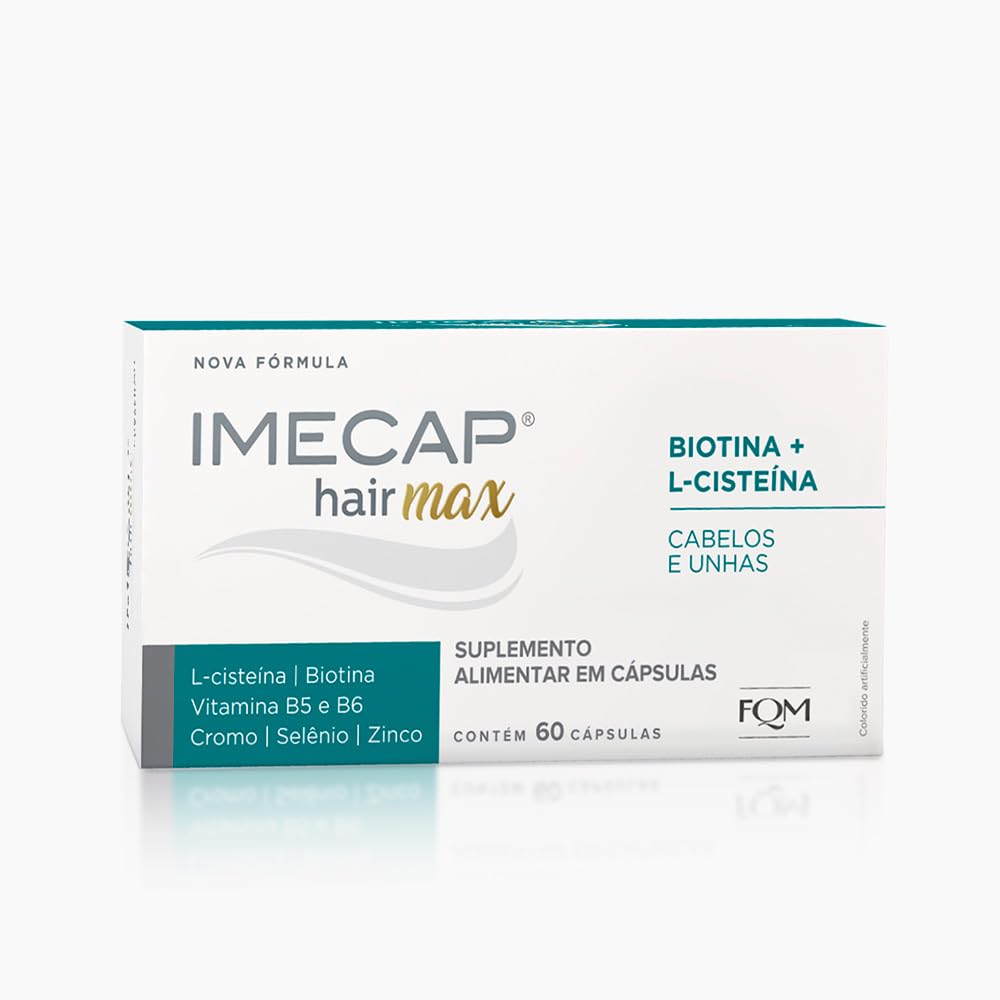 Imecap Hair Max 60 Cápsulas - Vitaminas para Cabelos e Unhas