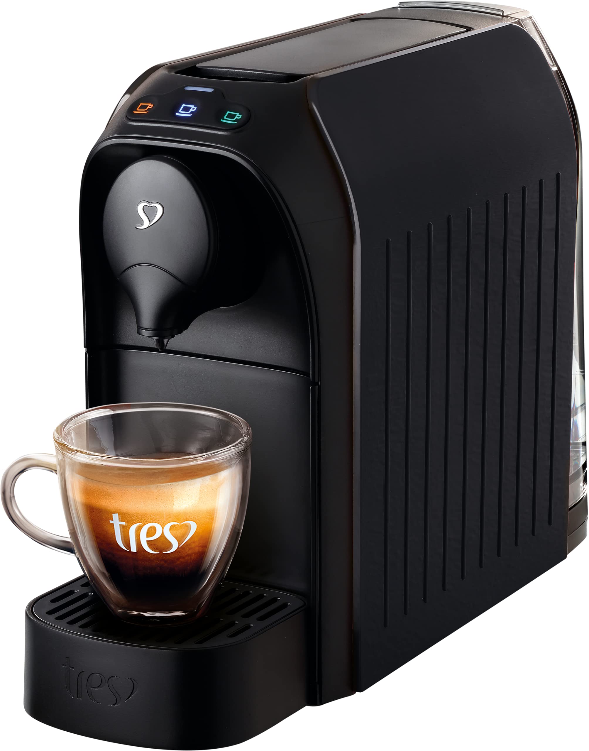 3 Corações TRES Cafeteira Espresso e Multibebida Passione Preta 127V
