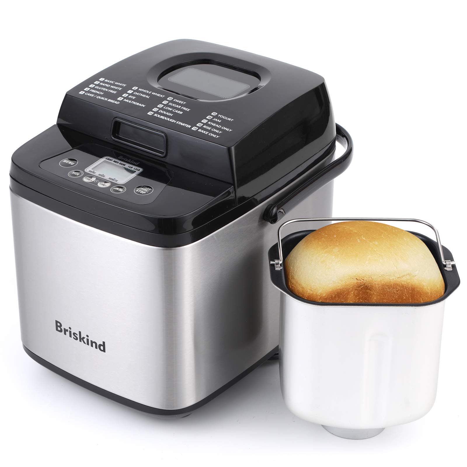 Briskind Máquina de Fazer Pão Compacta 19 em 1