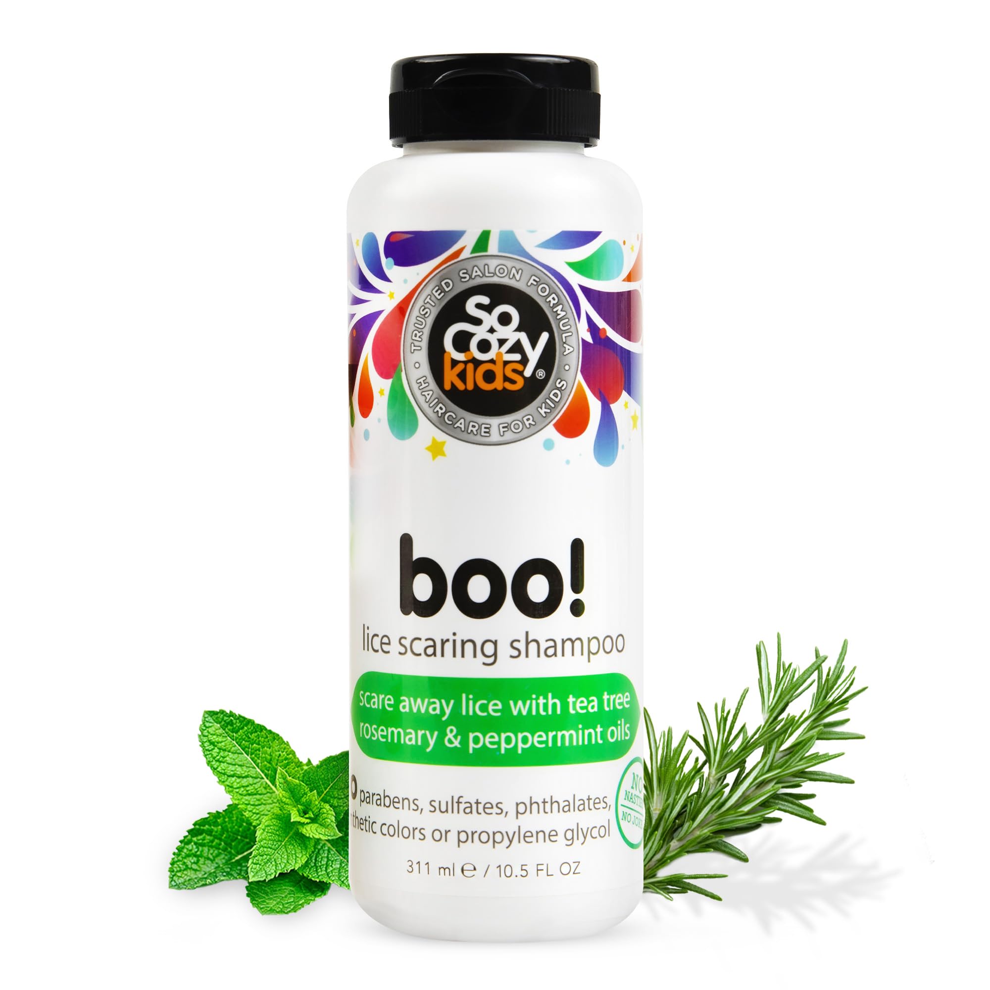 So Cozy Boo! Shampoo Infantil com Melaleuca, Alecrim e Hortelã-Pimenta