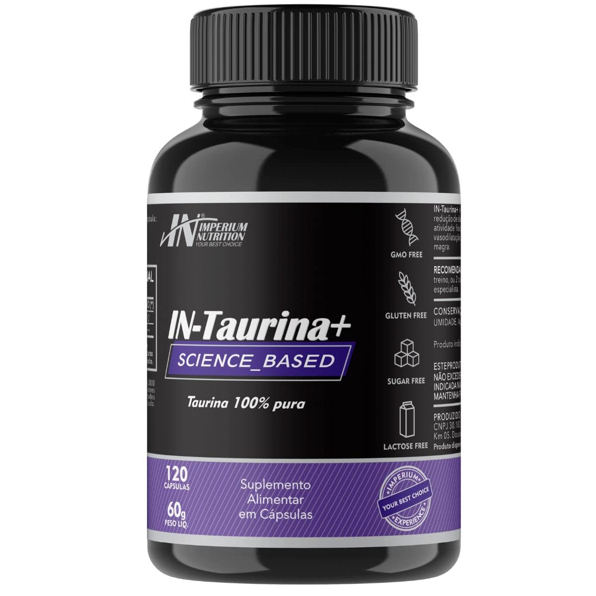 IN-Taurina Imperium Nutrition com 120 Cápsulas
