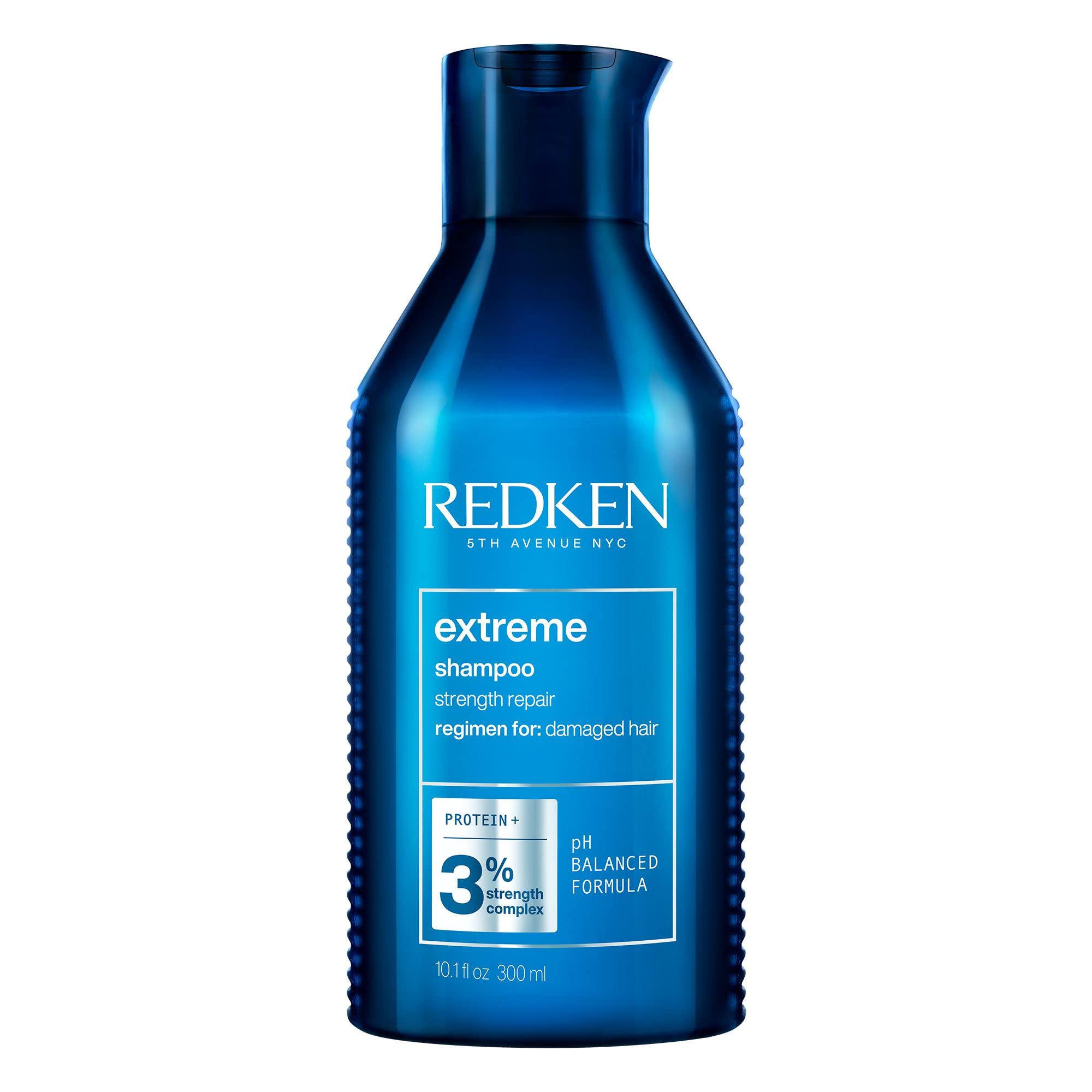 Redken Extreme, Shampoo Reparador para Cabelos Danificados com Proteína, Repara e Fortalece Fios Quebradiços, 300ml