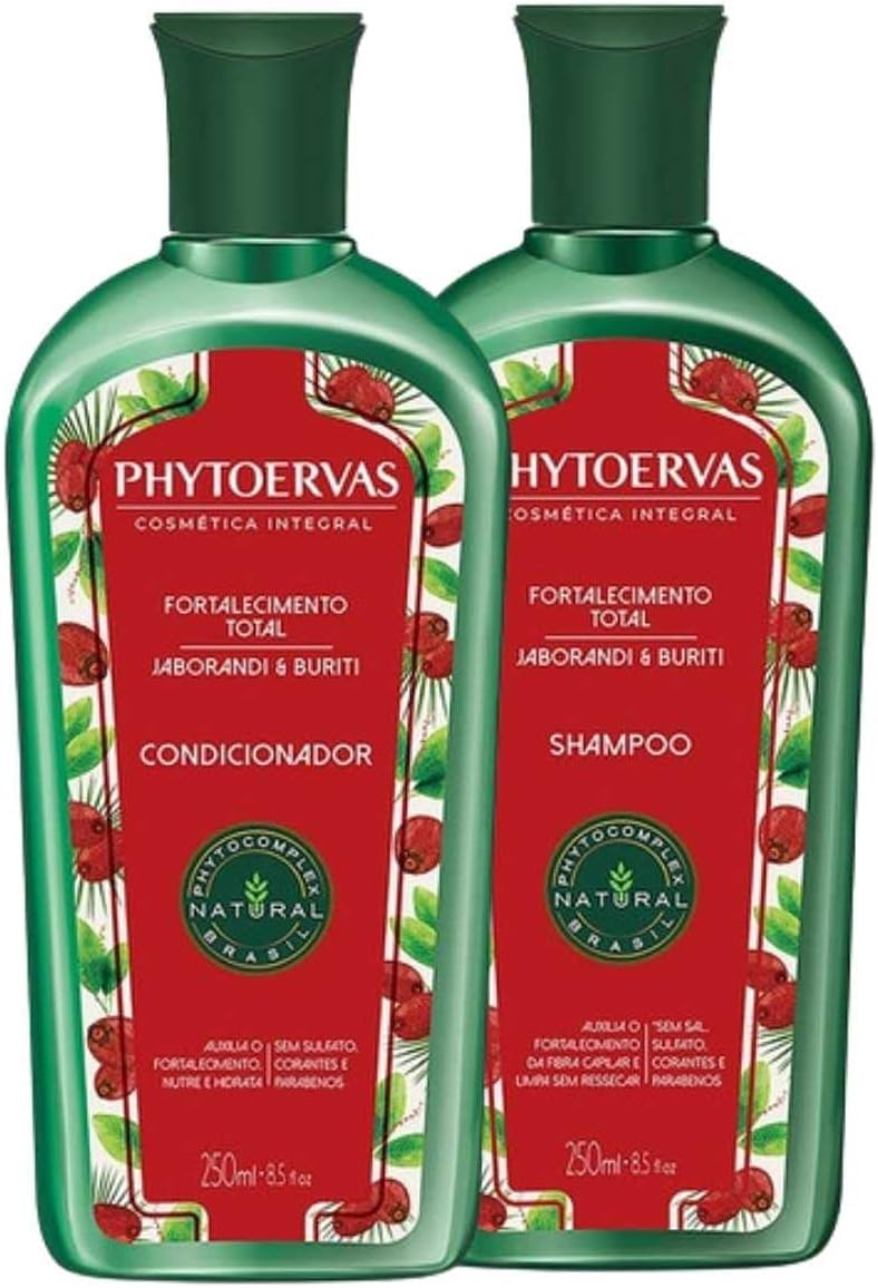 Phytoervas Kit Shampoo + Condicionador Fortalecimento Total 500 Ml 2 Unidades