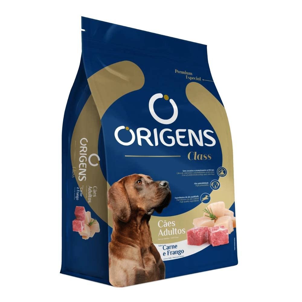 Adimax Ração Origens Class Cães Porte Médio E Grande Carne E Frango 15 Kg