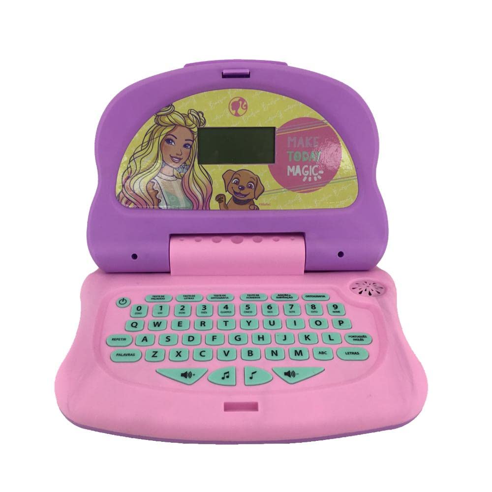 Candide Laptop Infantil Barbie Charm Tech Bilíngue