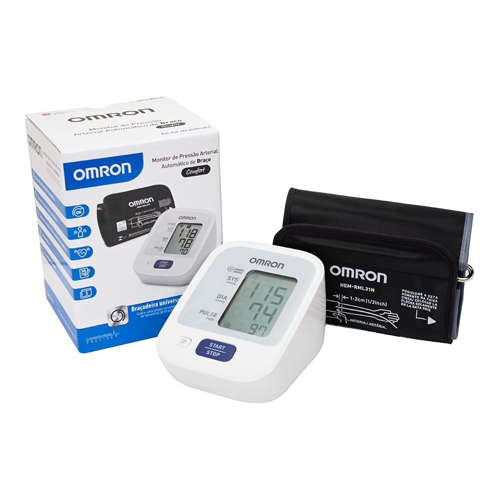 Aparelho de Pressão Digital de Braço Omron HEM-7122-BR2