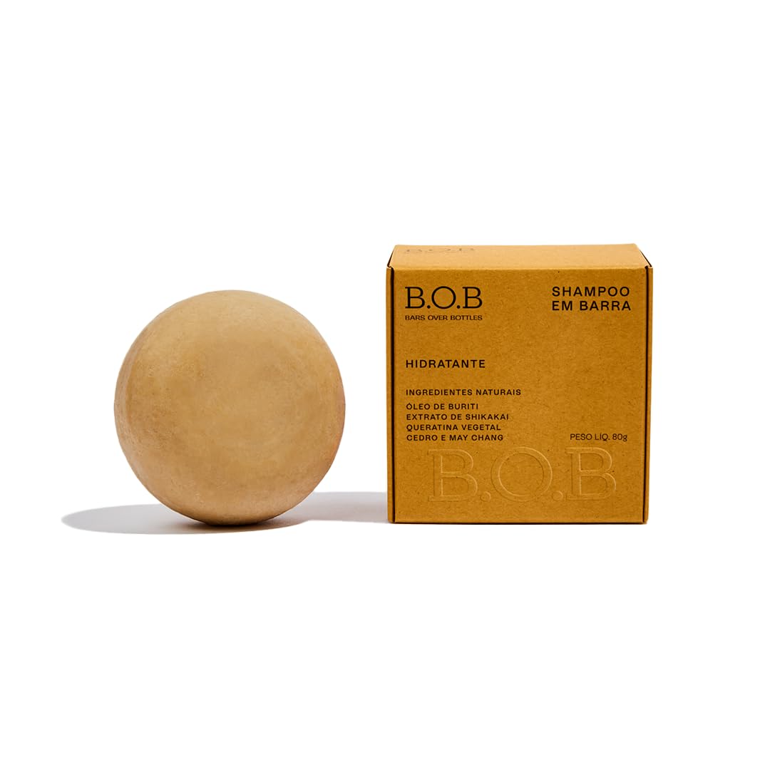B.O.B Bars Over Bottles Shampoo em Barra Hidratante 80g