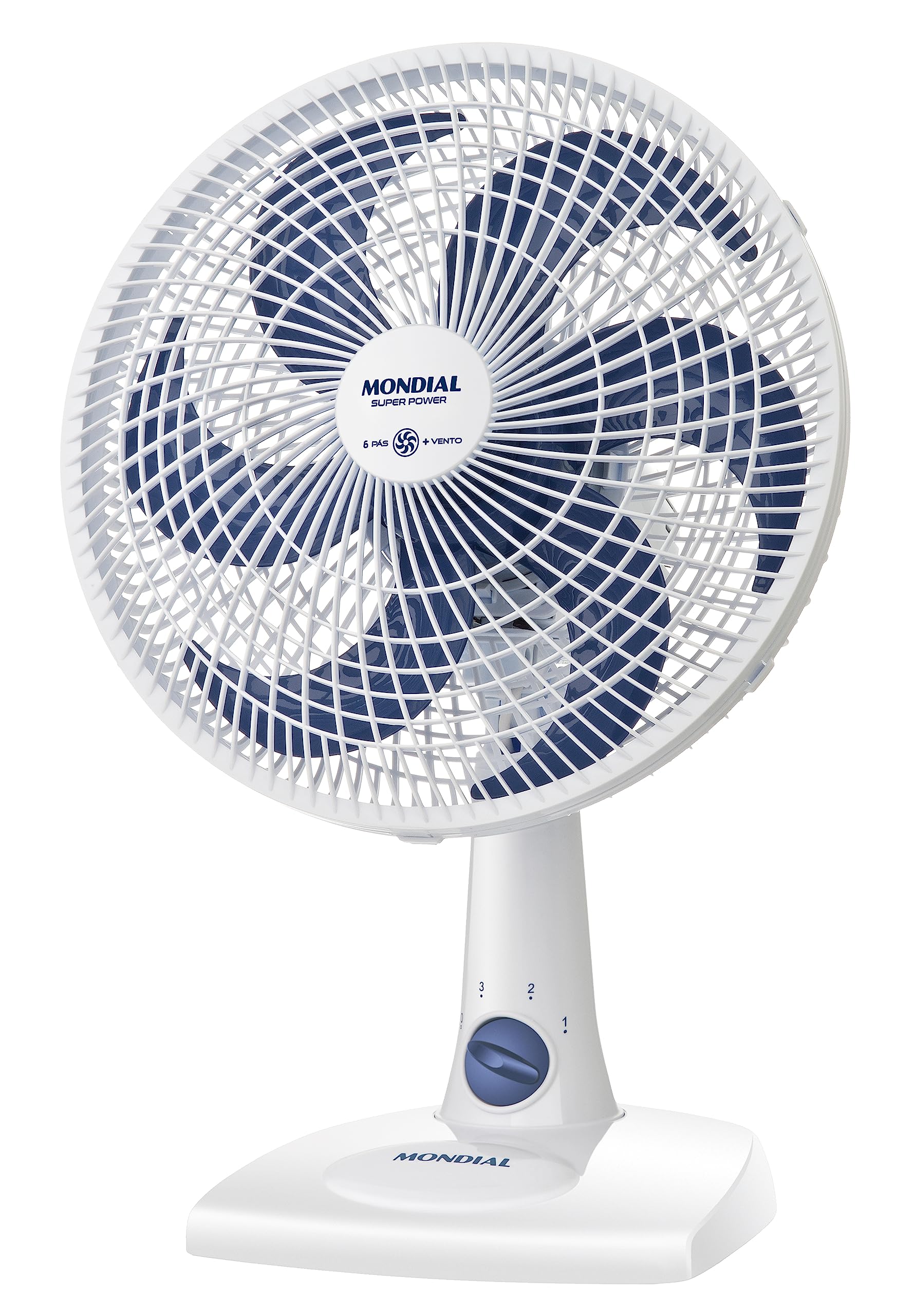 MONDIAL Ventilador de Mesa 127V, 30cm, 6 pás, Super Power - VSP-30-W