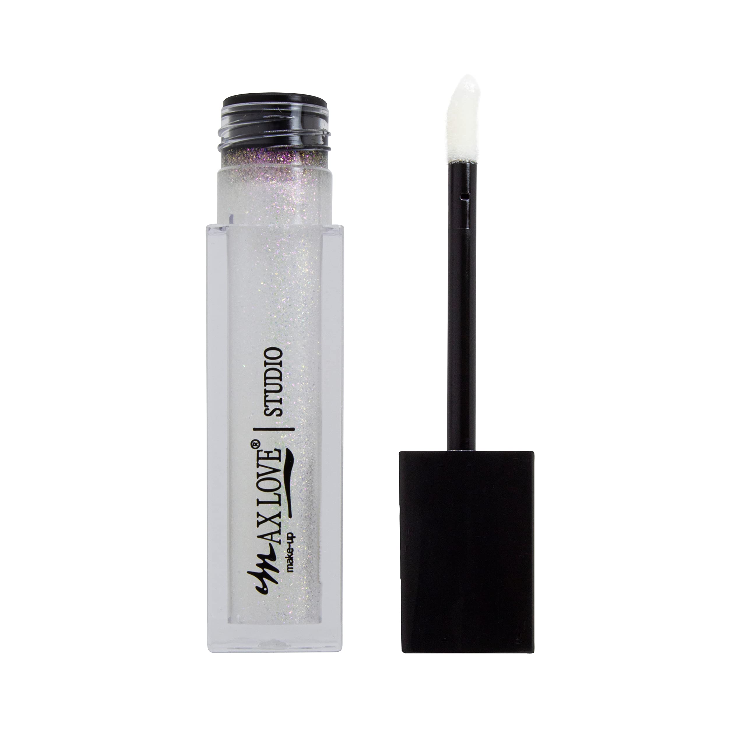 Max Love Gloss Labial Lip Volumoso Cor 15 Incolor com Glitter 4ml