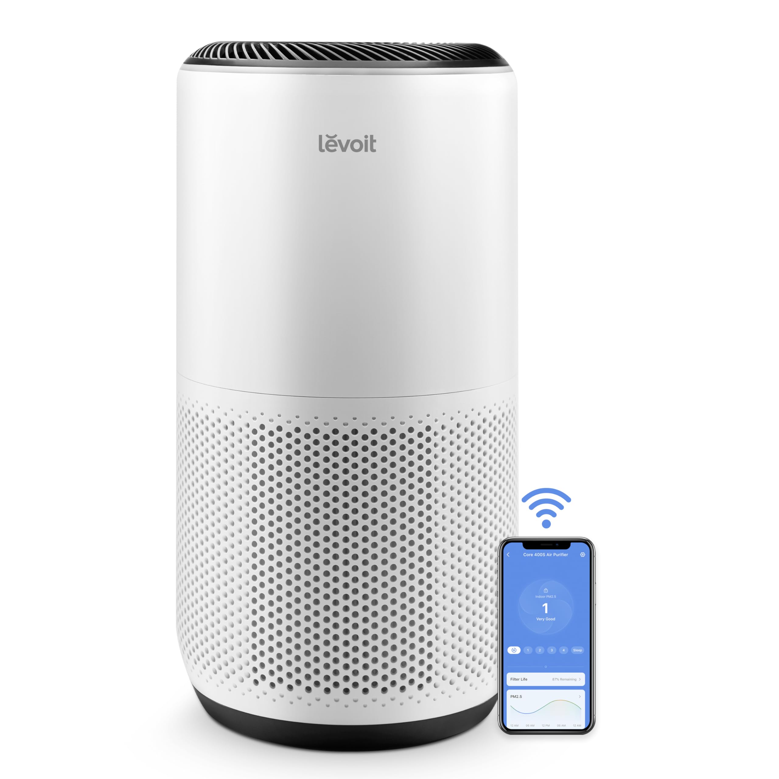 LEVOIT Purificador de ar inteligente Core 400S para ambientes grandes