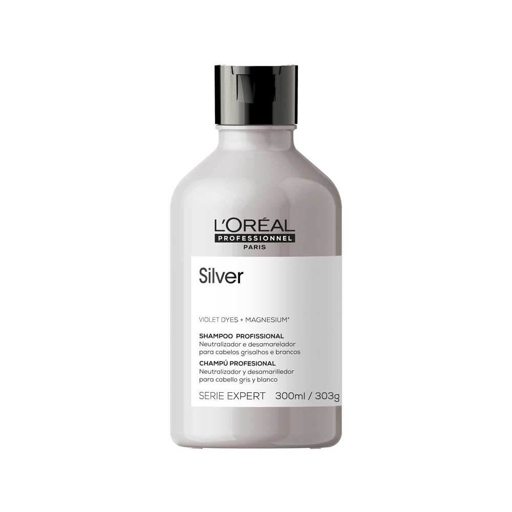 L'Oréal Professionnel Shampoo Blondifier Gloss, Para Cabelos Loiros e Descoloridos, Neutraliza Tons Amarelados, Proporciona Maciez e Nutrição, 300ml