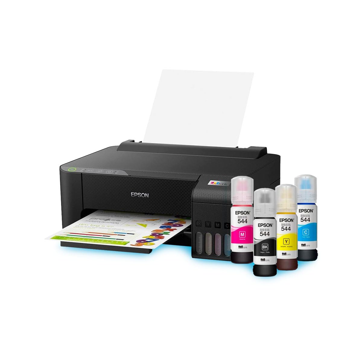 Kit Impressora EcoTank Epson L1250 com Refil de Tinta T544