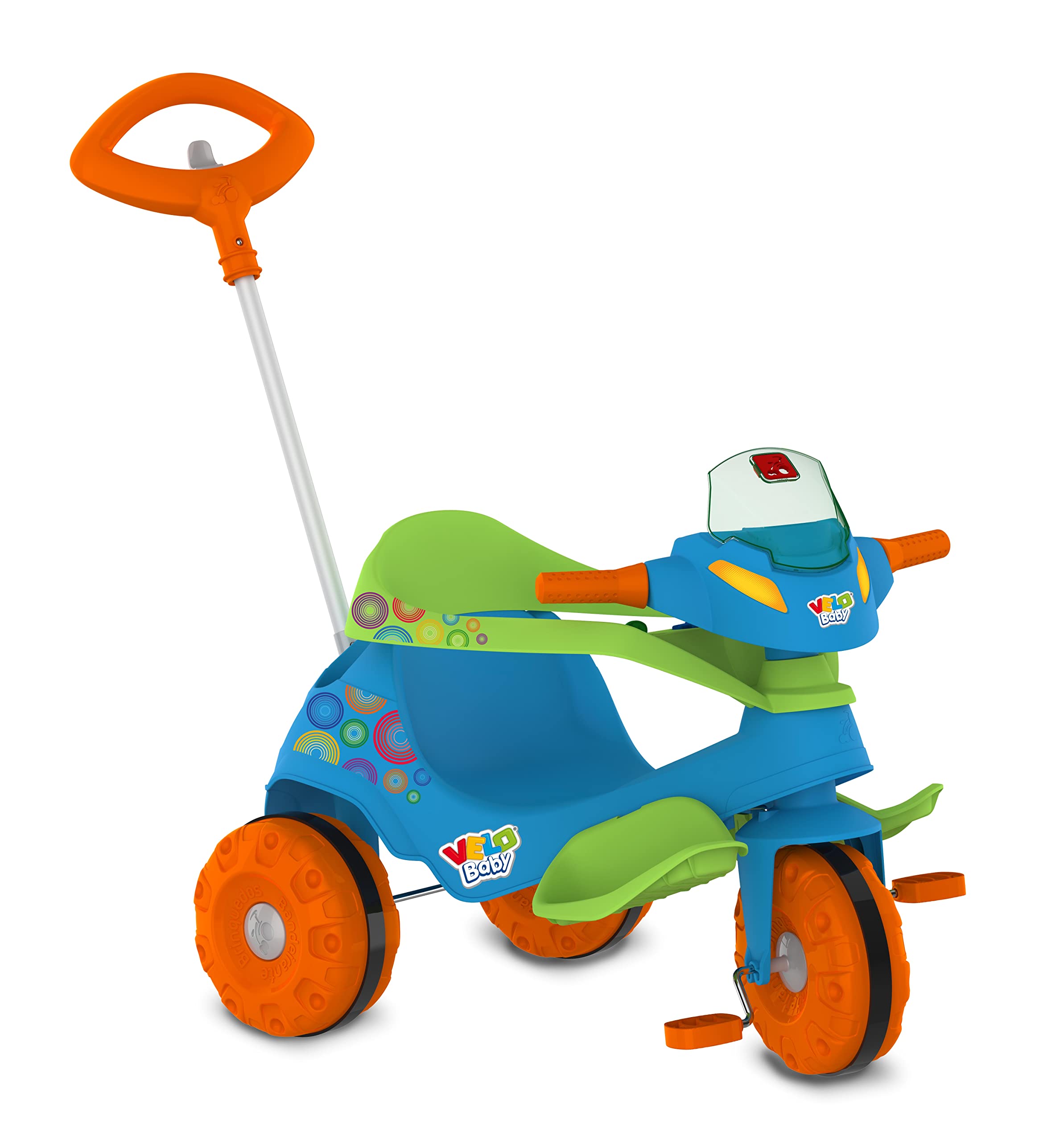 Triciclo Velobaby G2 Passeio & Pedal (Azul) Bandeirante