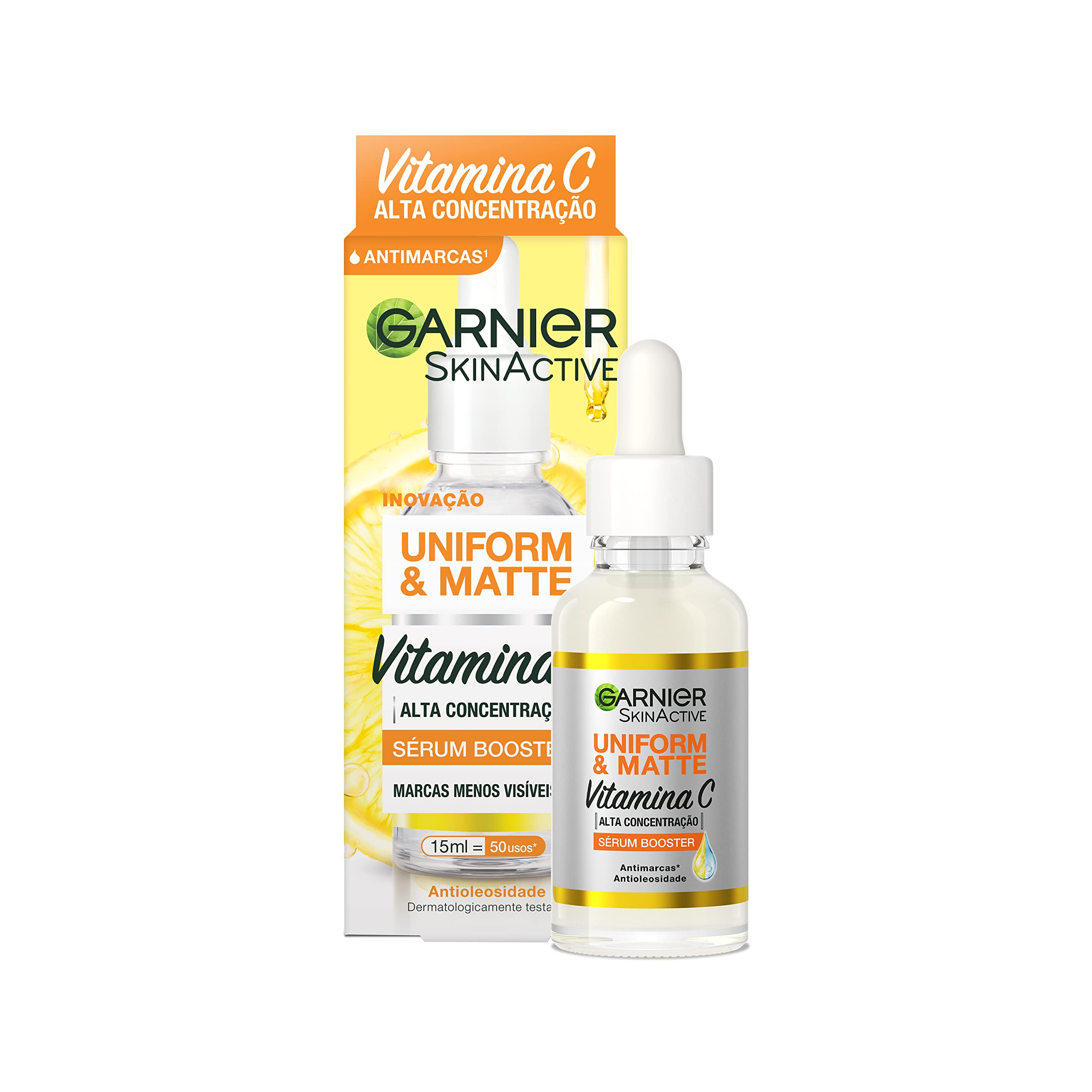 Garnier Uniform & Matte Sérum Facial Antimarcas Vitamina C 15ml