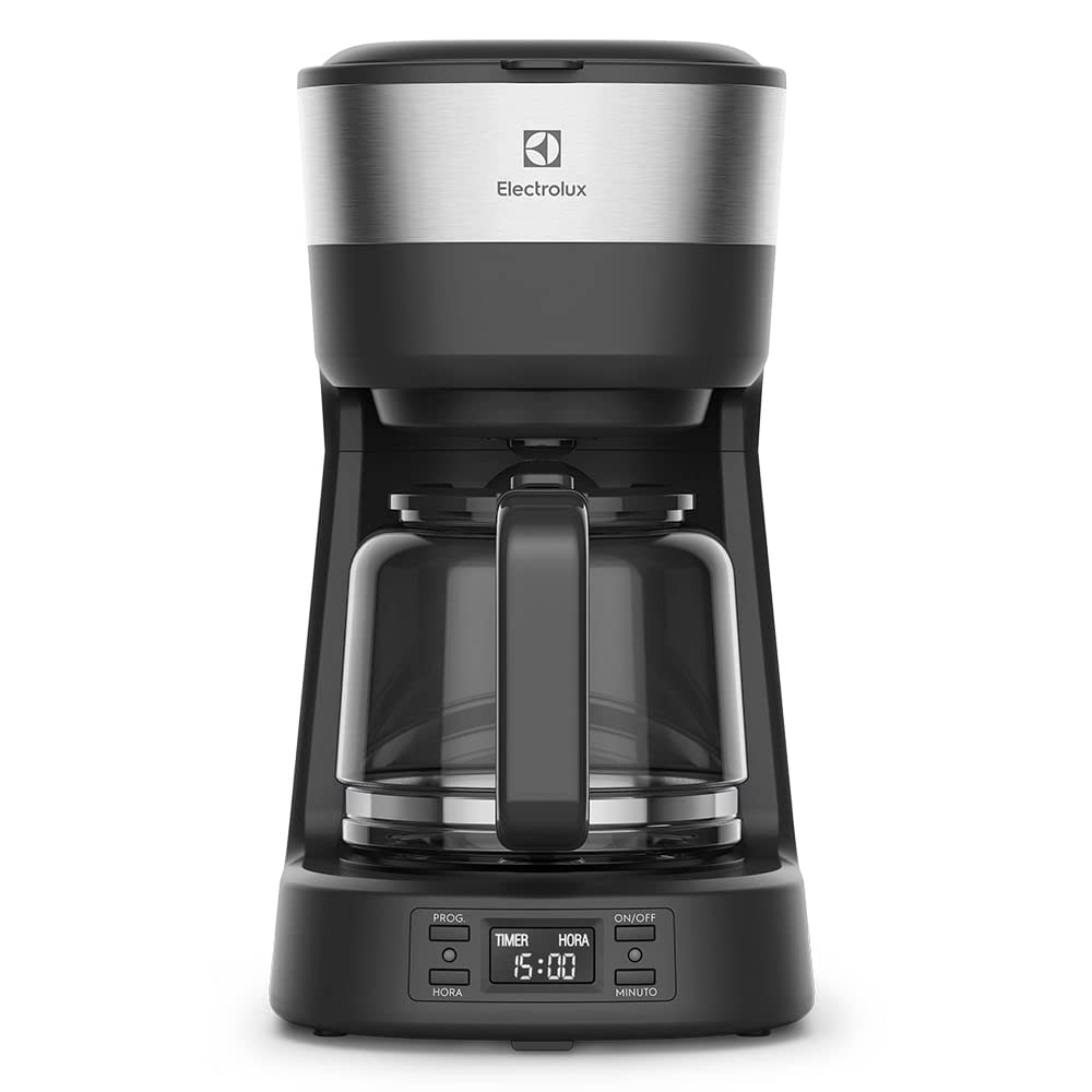 Cafeteira Elétrica Electrolux Inox com Filtro Permanente 1,2L 30 Xícaras Timer Painel Digital e Desligamento Automático ECM25 127V