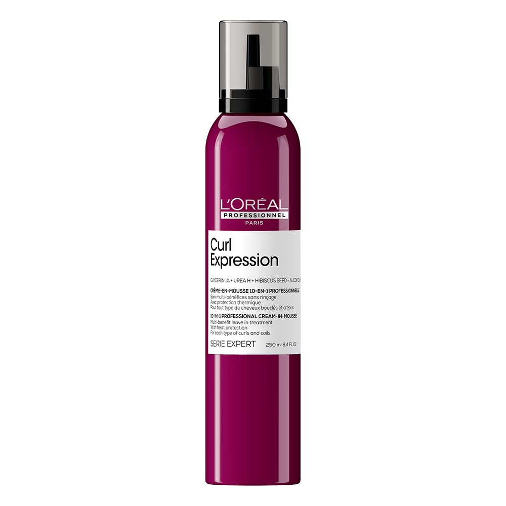 L'Oréal Professionnel Curl Expression Creme Mousse Leave-in 10 em 1 com Proteção Térmica 250ml