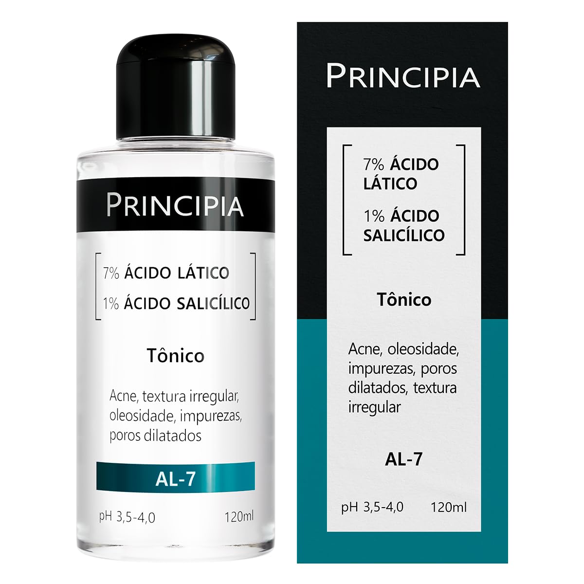 Tônico Facial 7% Ácido Lático + 1% Ácido Salicílico AL-7 com 120ml