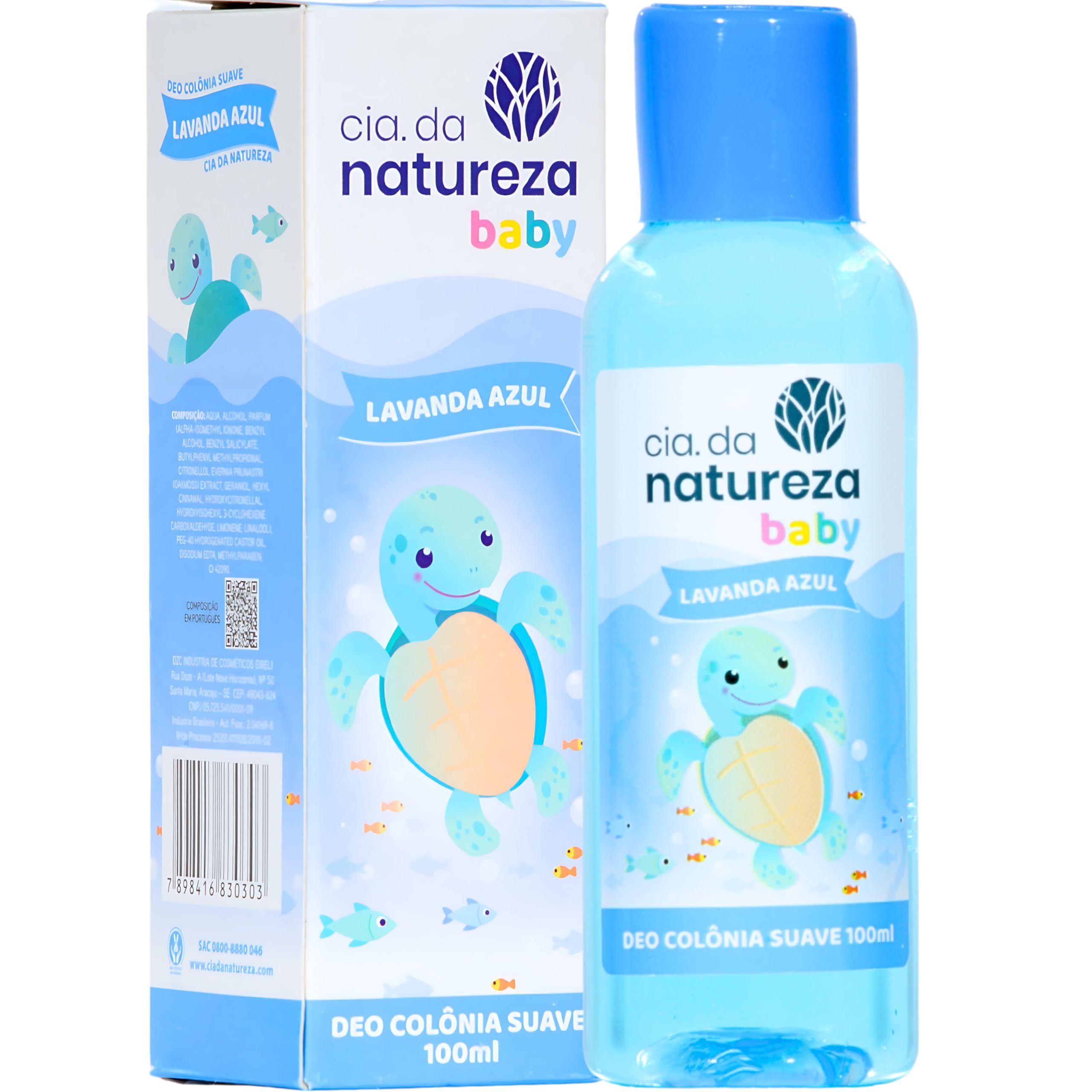Cia. da natureza, Deo Colônia Infantil, Lavanda Azul, 100ml
