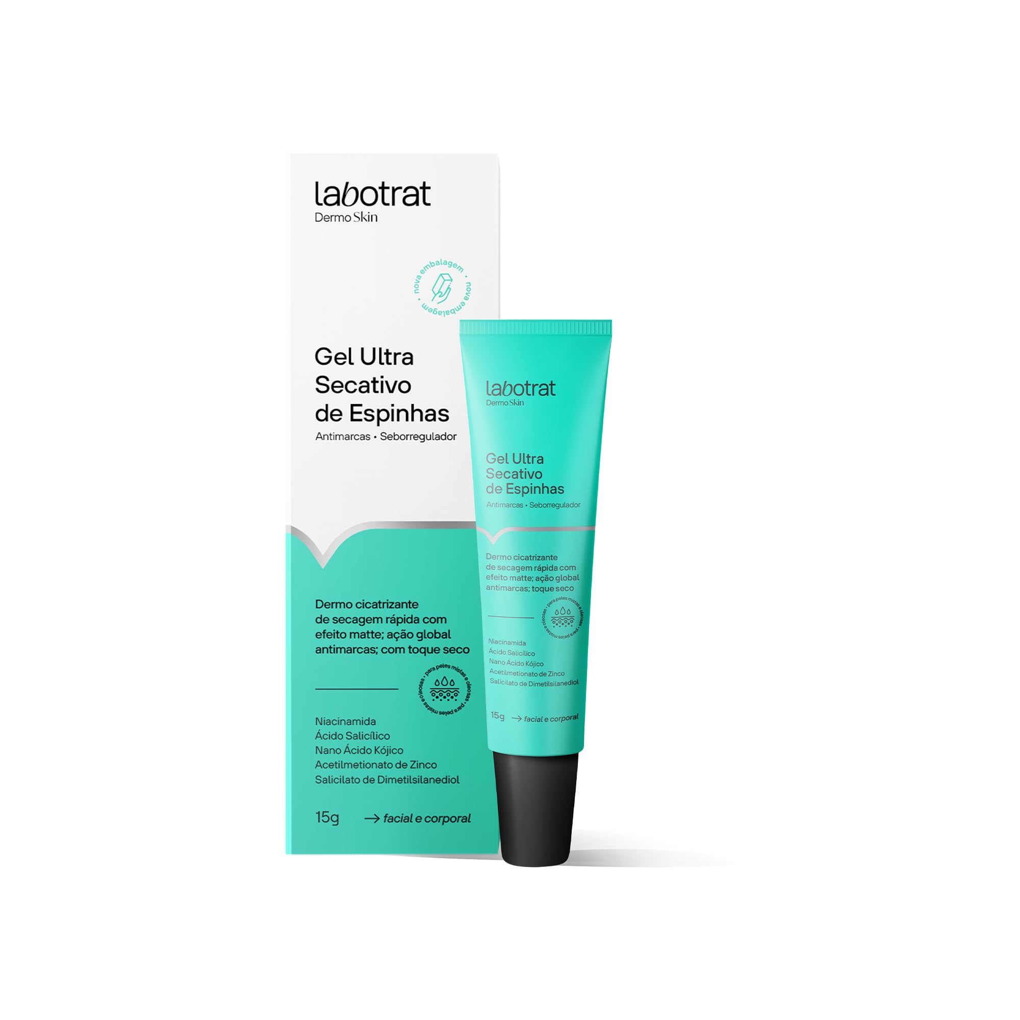 Labotrat - Gel Ultra Secativo De Espinhas Labotrat Dermo Skin 15G Antiacne