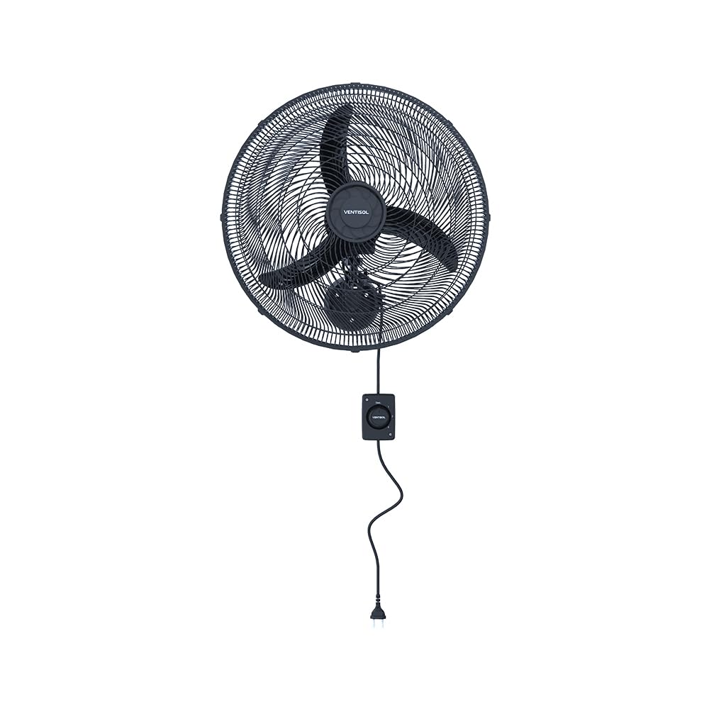 Ventisol Ventilador de parede Oscilante New 50cm Preto 220V