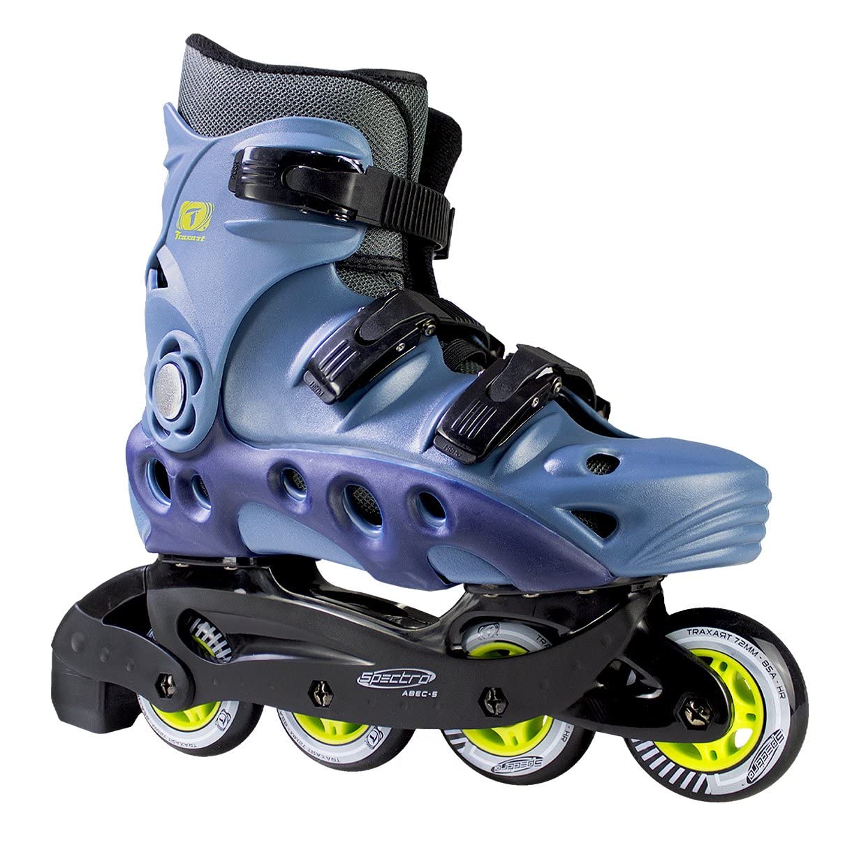 Patins Inline Traxart Spectro com Rodas 72 mm e Rolamentos ABEC-5