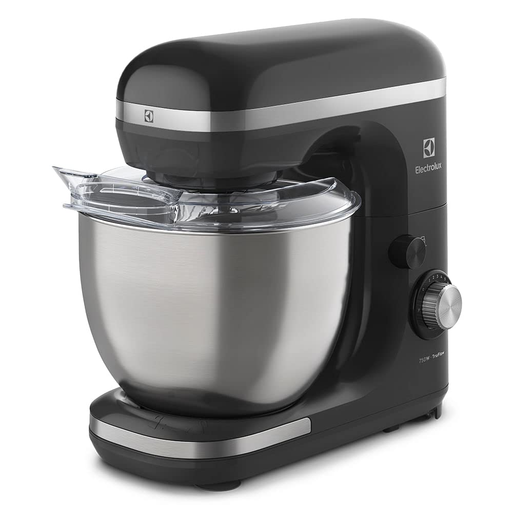 Electrolux Batedeira Planetária 5L 750W 12 Velocidades Tigela Inox Função Pulsar EKM40 Preta 127V