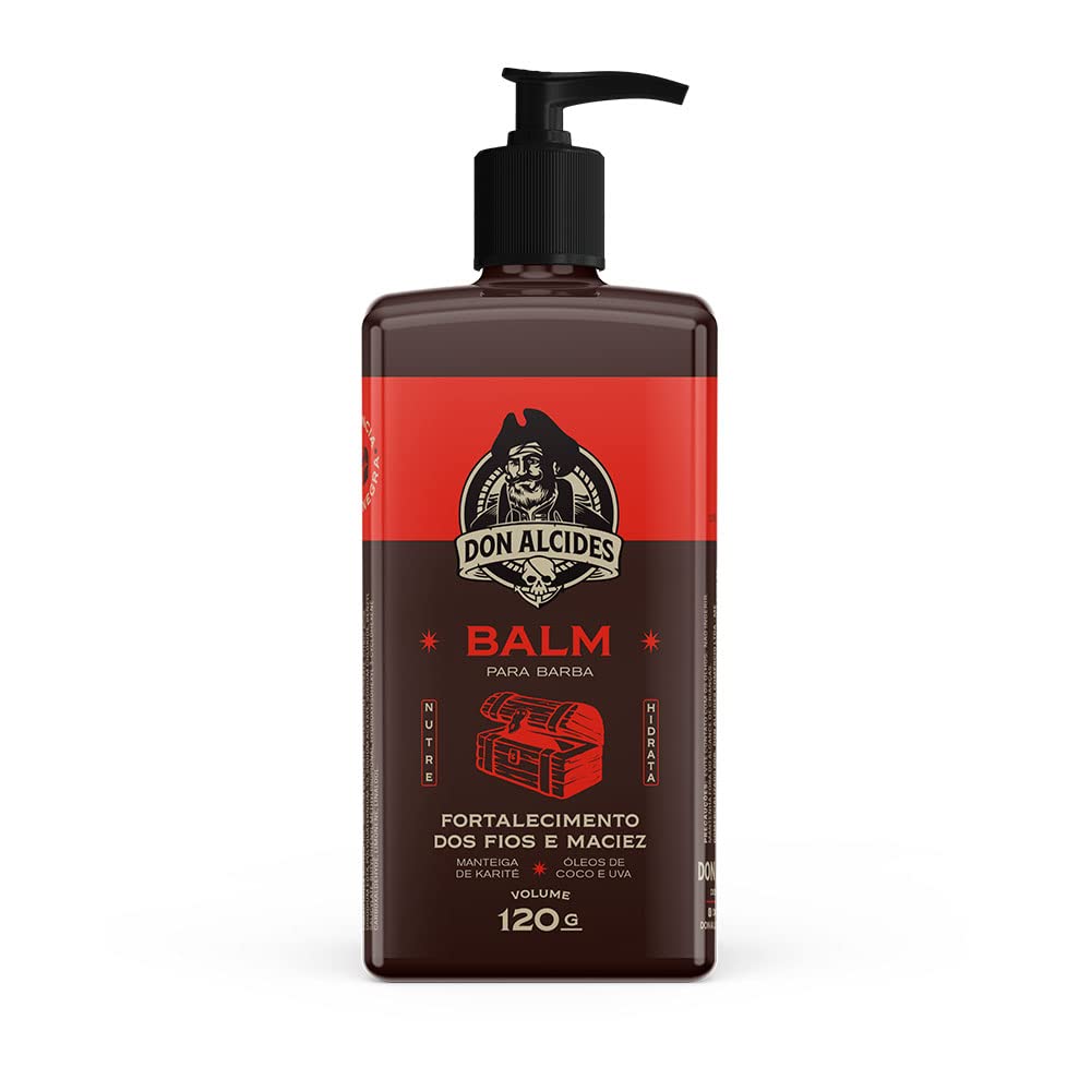 Balm Para Barba Don Alcides 120Ml Barba Negra