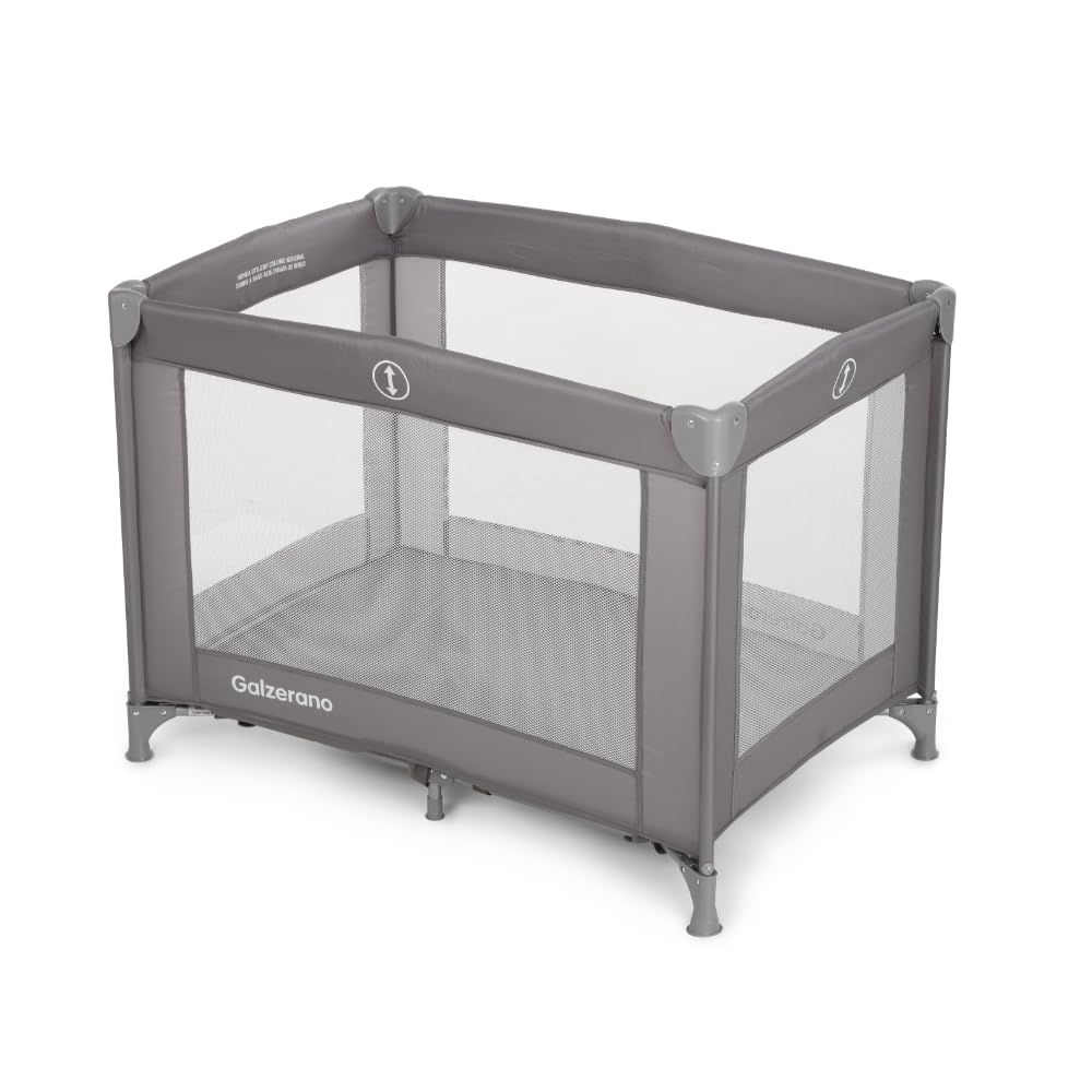 Berço Cercado Portátil Galzerano Basic Cinza