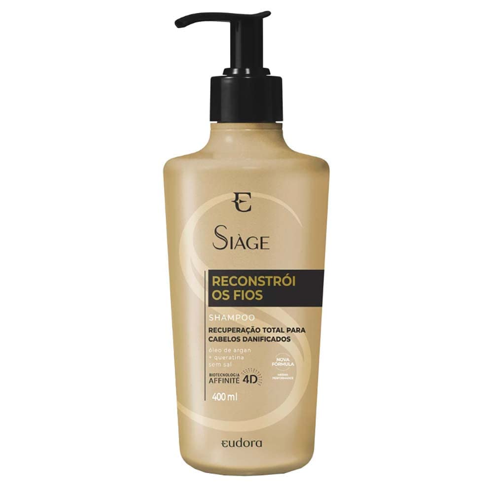Eudora Siàge Shampoo Reconstrói os Fios 400ml