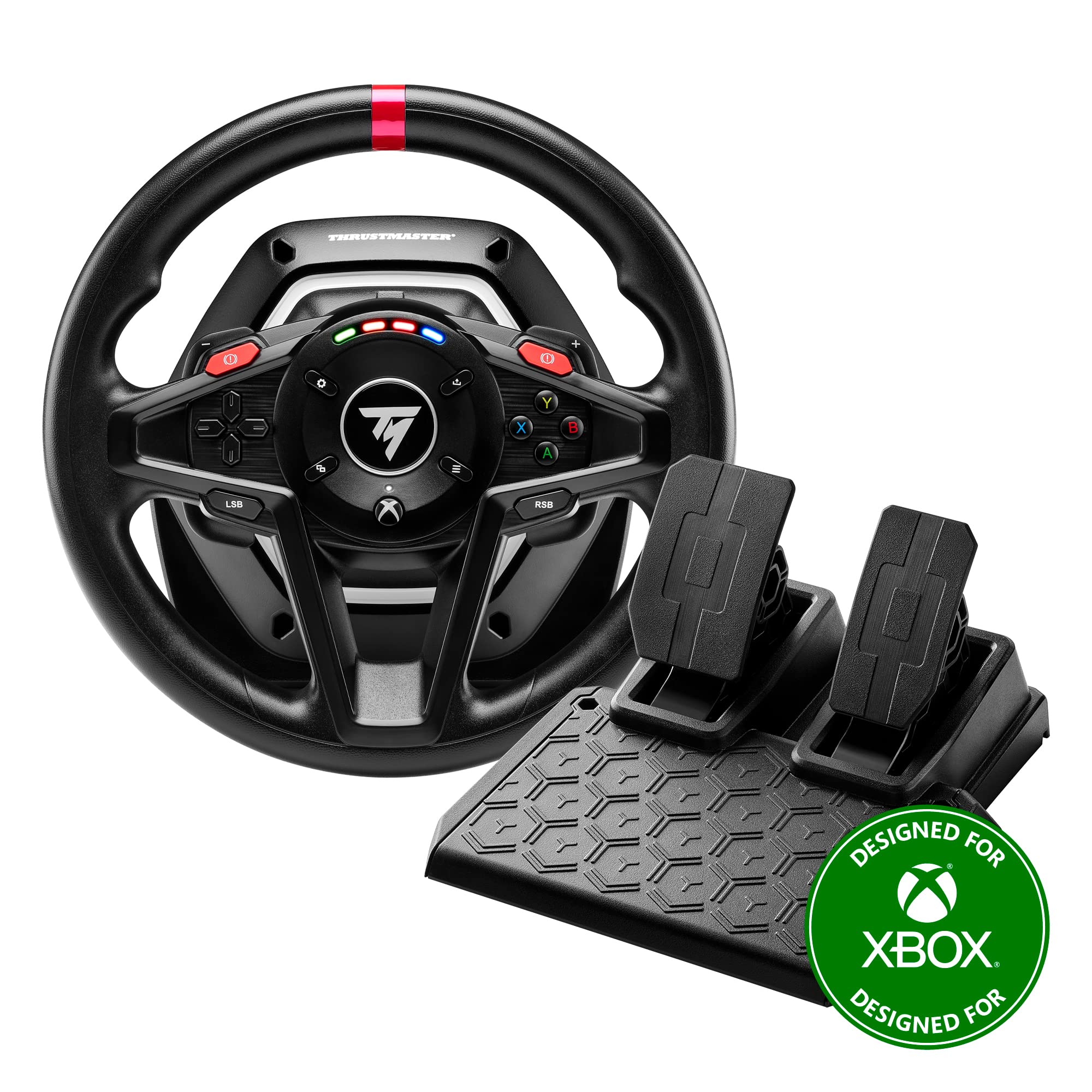 Thrustmaster T128 volante com force feedback e pedais para PC