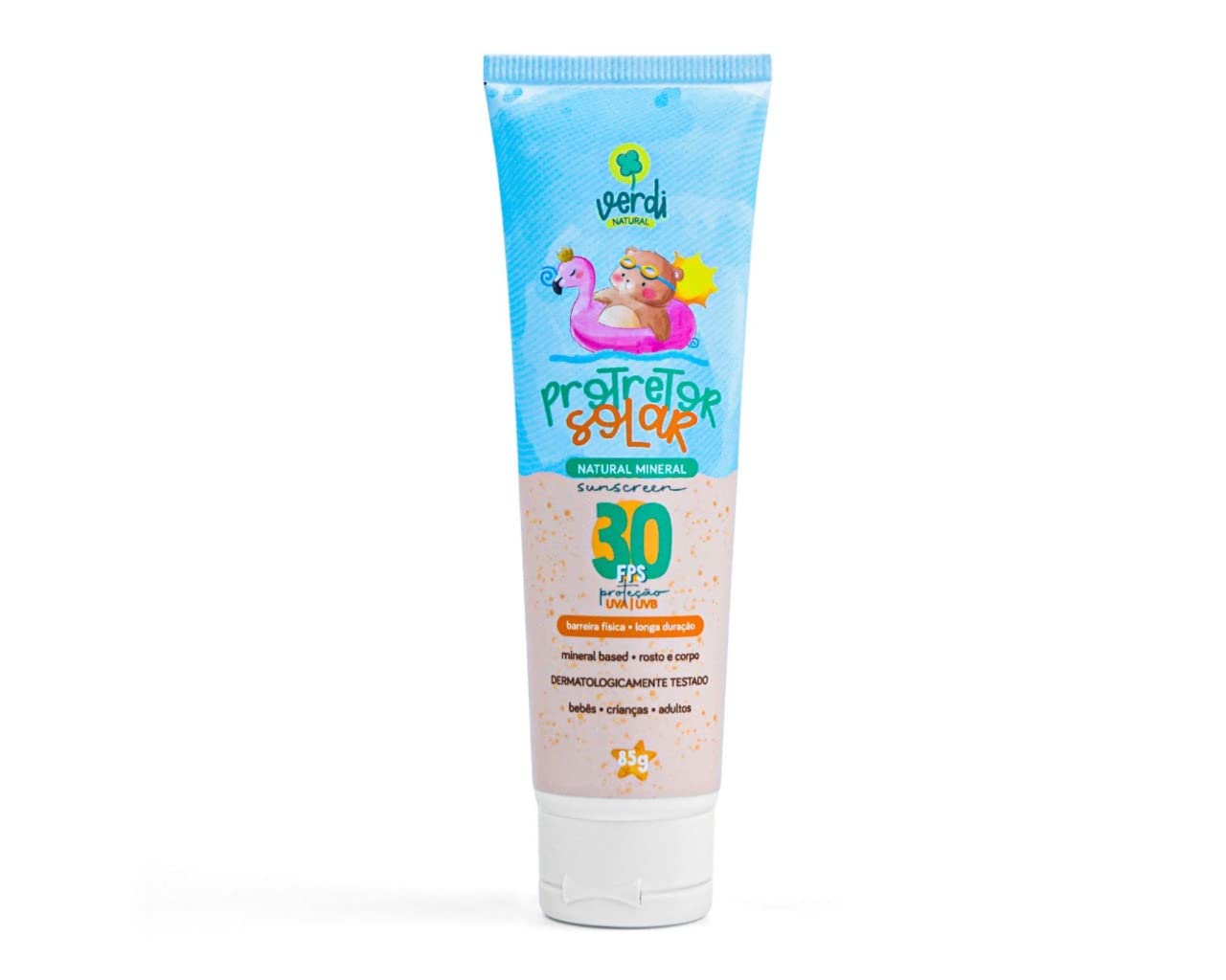 Protetor Solar Natural Físico Mineral Vegano Bebê e Infantil