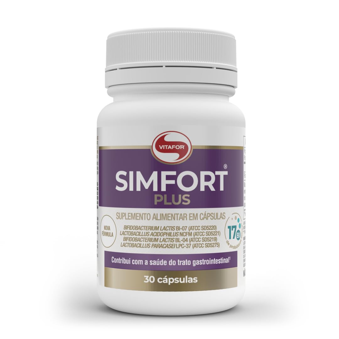 Probiótico Simfort Plus Vitafor com 30 Cápsulas