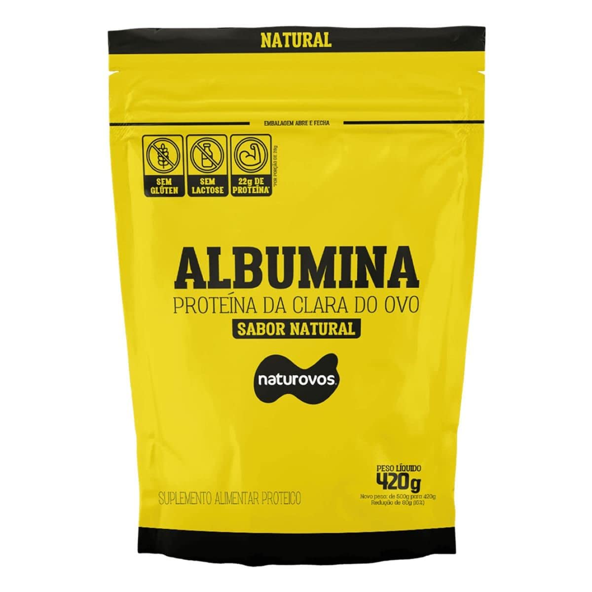 Albumina Naturovos Natural 420g