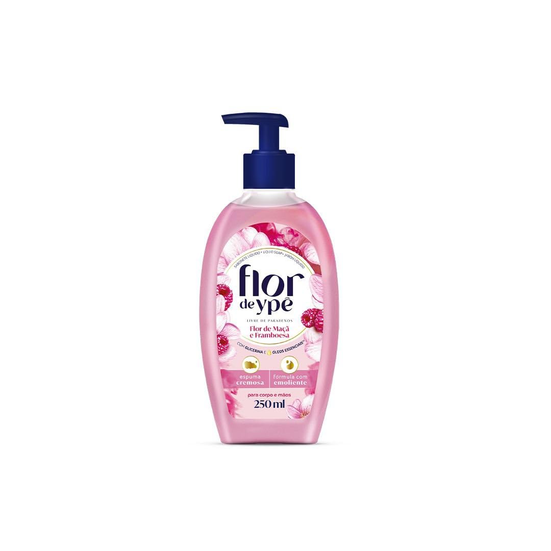 Ypê Sabonete Líquido Flor de Maçã e Framboesa 250ml